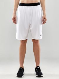 Kurze Damen Trainingshose Weiß